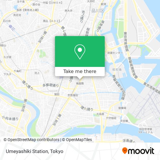Umeyashiki Station map