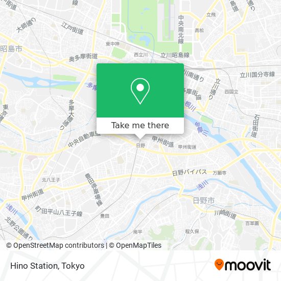 Hino Station map