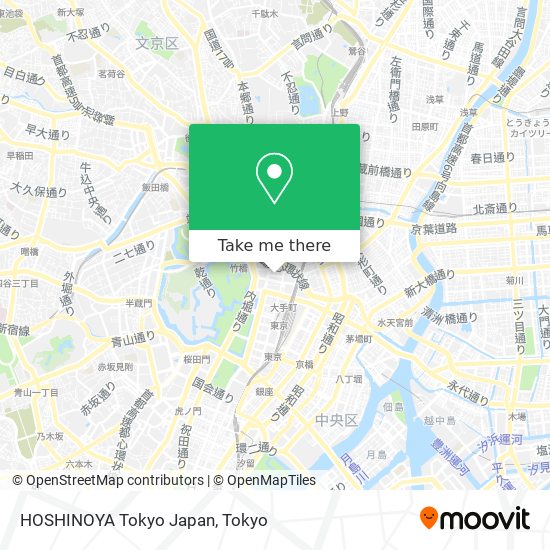 HOSHINOYA Tokyo Japan map