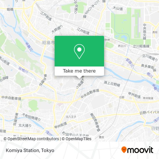 Komiya Station map