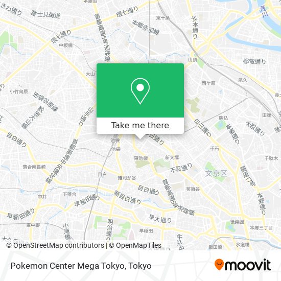 Pokemon Center Mega Tokyo map