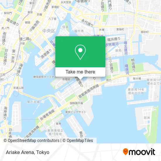 Ariake Arena map