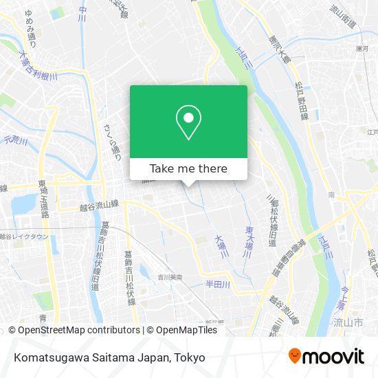 Komatsugawa Saitama Japan map