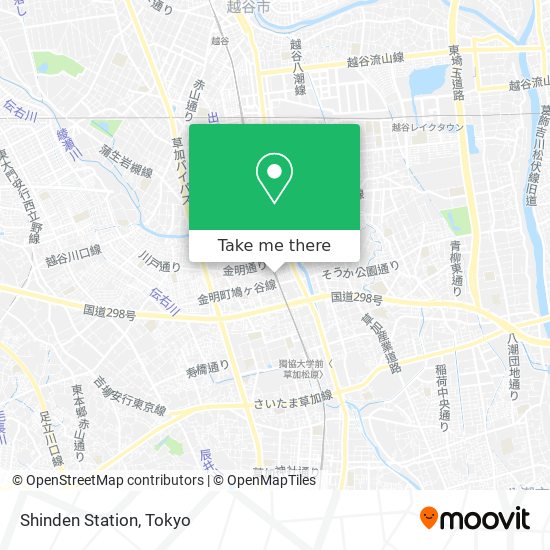 Shinden Station map