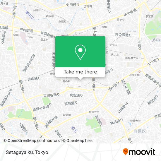 Setagaya ku map