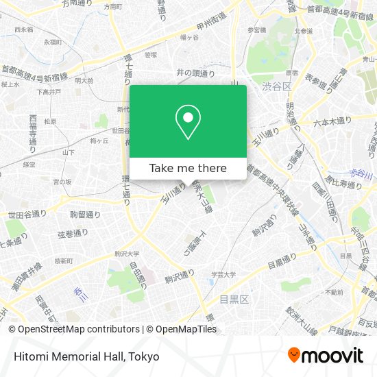 Hitomi Memorial Hall map