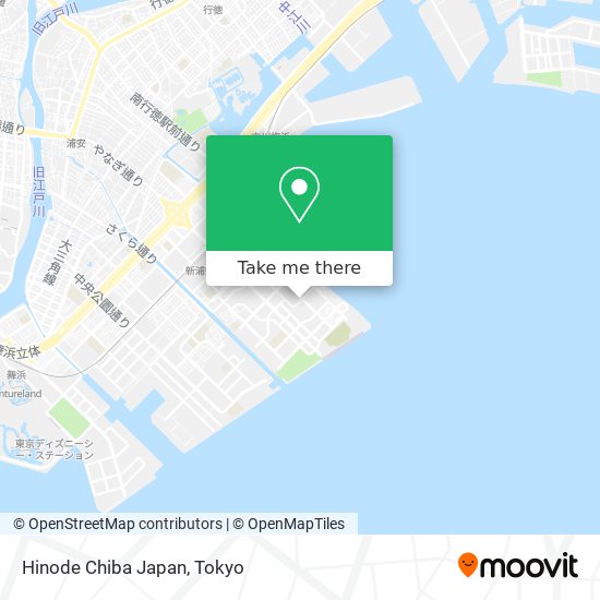 Hinode Chiba Japan map