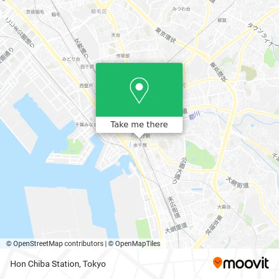 Hon Chiba Station map