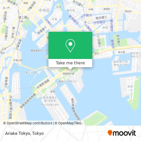 Ariake Tokyo map