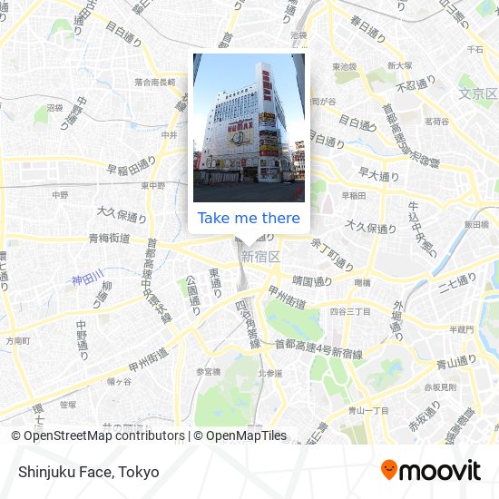 Shinjuku Face map