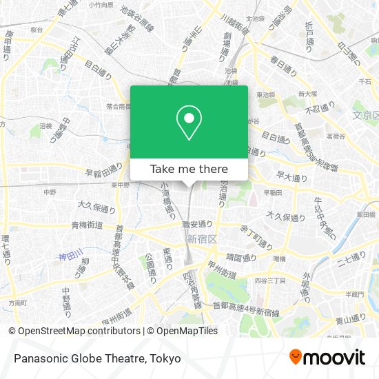 Panasonic Globe Theatre map