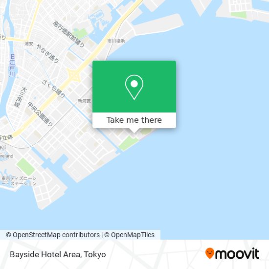 Bayside Hotel Area map