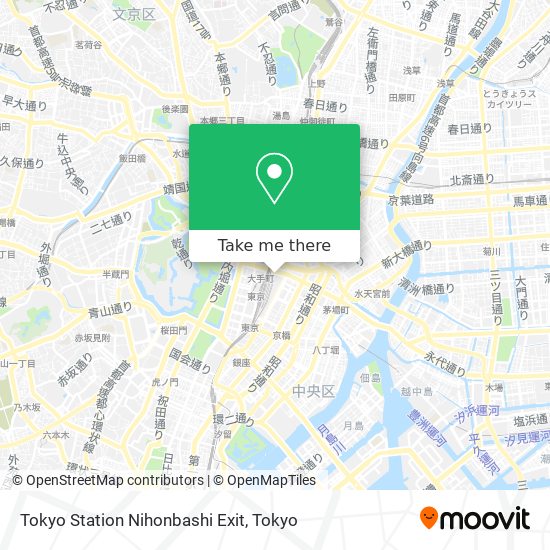 Tokyo Station Nihonbashi Exit map