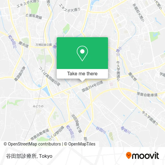 谷田部診療所 map