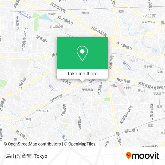 烏山児童館 map