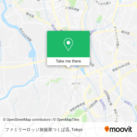 ファミリーロッジ旅籠屋つくば店 map
