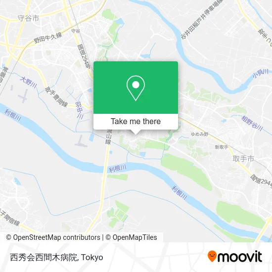 西秀会西間木病院 map