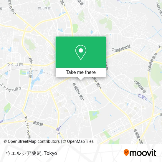 ウエルシア薬局 map