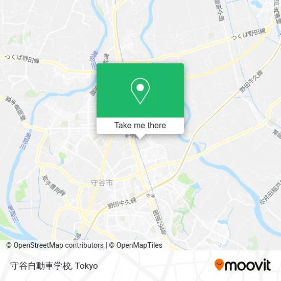 守谷自動車学校 map