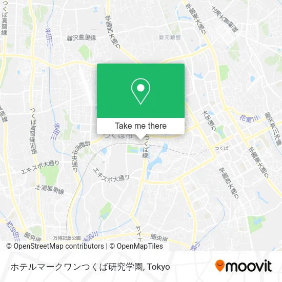 ホテルマークワンつくば研究学園 map