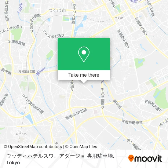 ウッディホテルスワ、アダージョ 専用駐車場 map