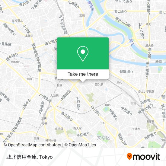 城北信用金庫 map