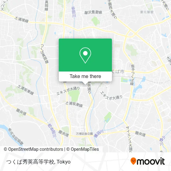 つくば秀英高等学校 map