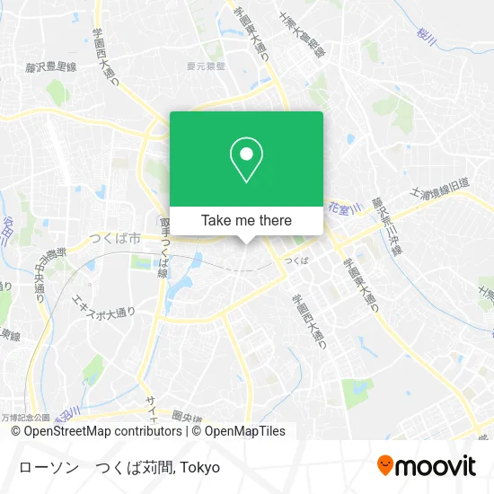 ローソン　つくば苅間 map