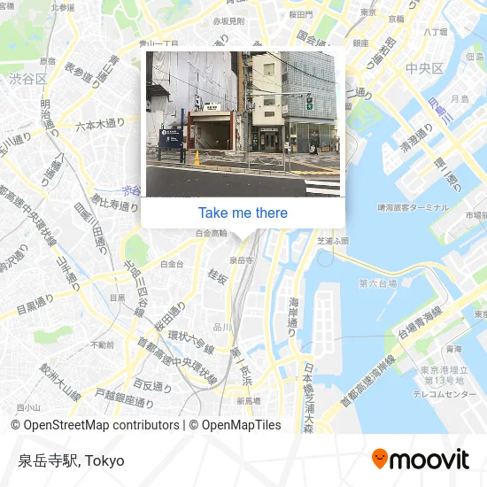 Sengakuji Station map