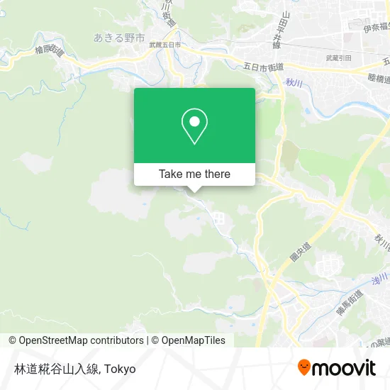 林道糀谷山入線 map