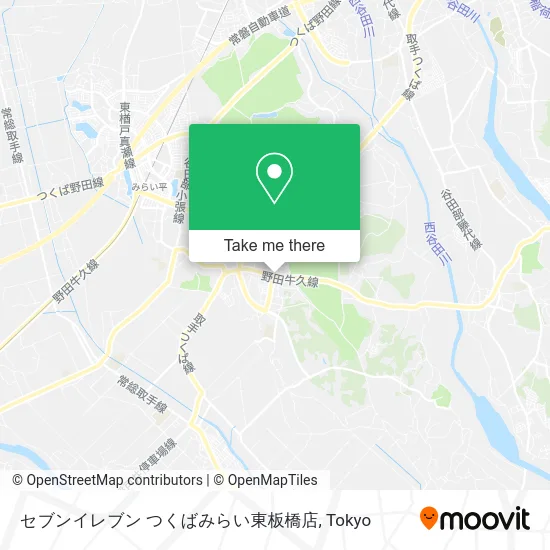 セブンイレブン つくばみらい東板橋店 map