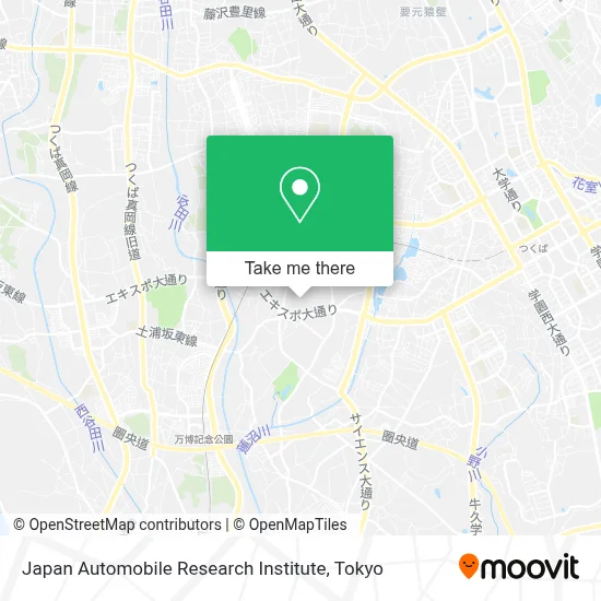 Japan Automobile Research Institute map