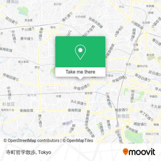 寺町哲学散歩 map
