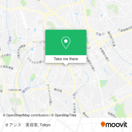 オアシス　美容室 map