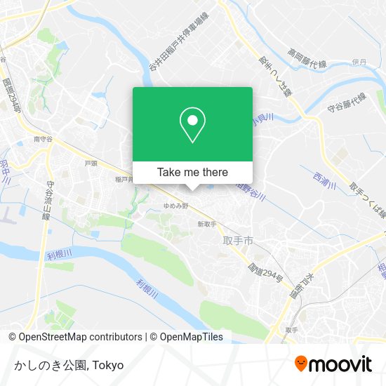 かしのき公園 map