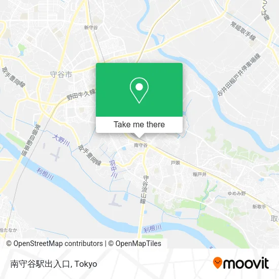 南守谷駅出入口 map