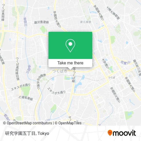 研究学園五丁目 map