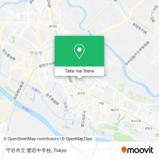守谷市立 愛宕中学校 map