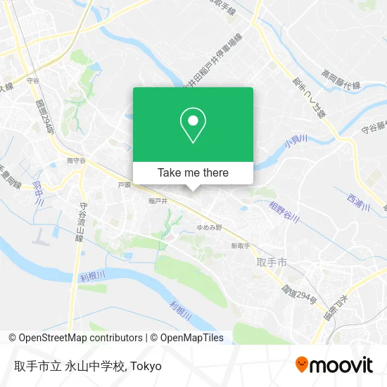 取手市立 永山中学校 map