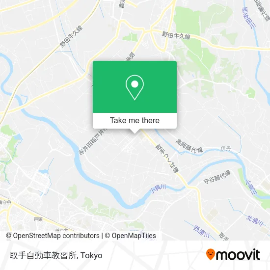 取手自動車教習所 map