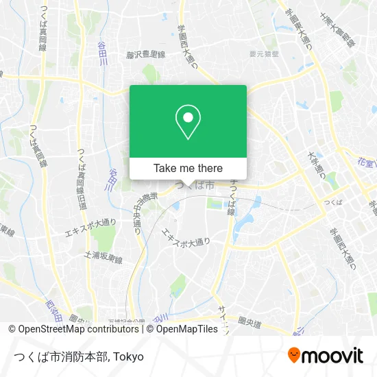 つくば市消防本部 map