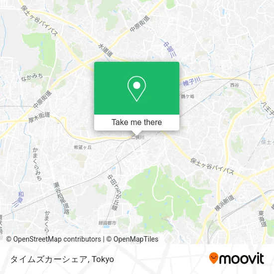 タイムズカーシェア map