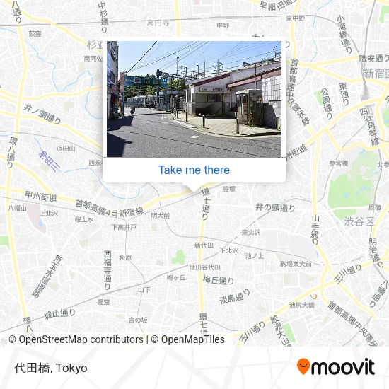 代田橋 map