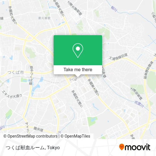 つくば献血ルーム map