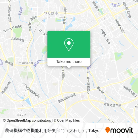 農研機構生物機能利用研究部門（大わし） map