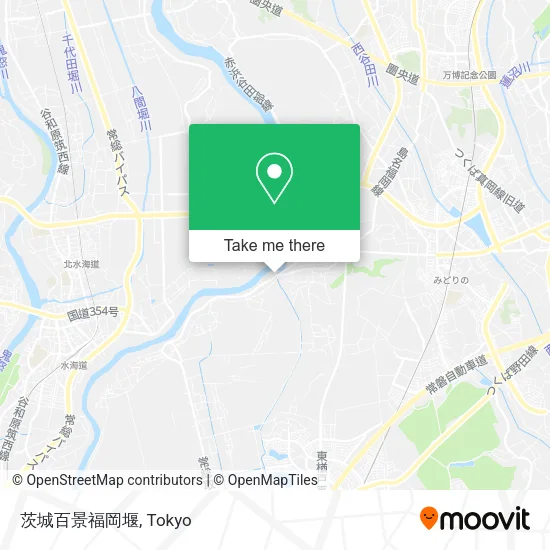 茨城百景福岡堰 map