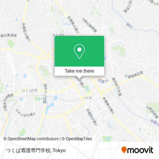 つくば看護専門学校 map