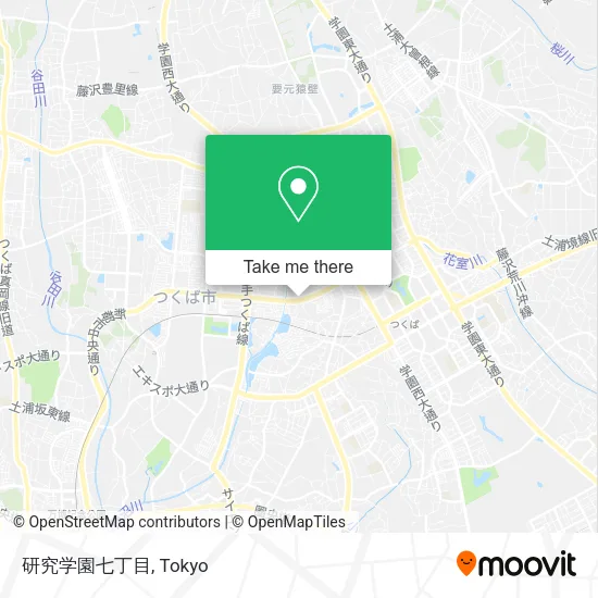 研究学園七丁目 map