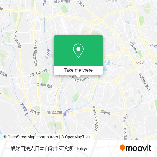一般財団法人日本自動車研究所 map