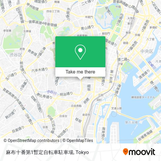 麻布十番第1暫定自転車駐車場 map